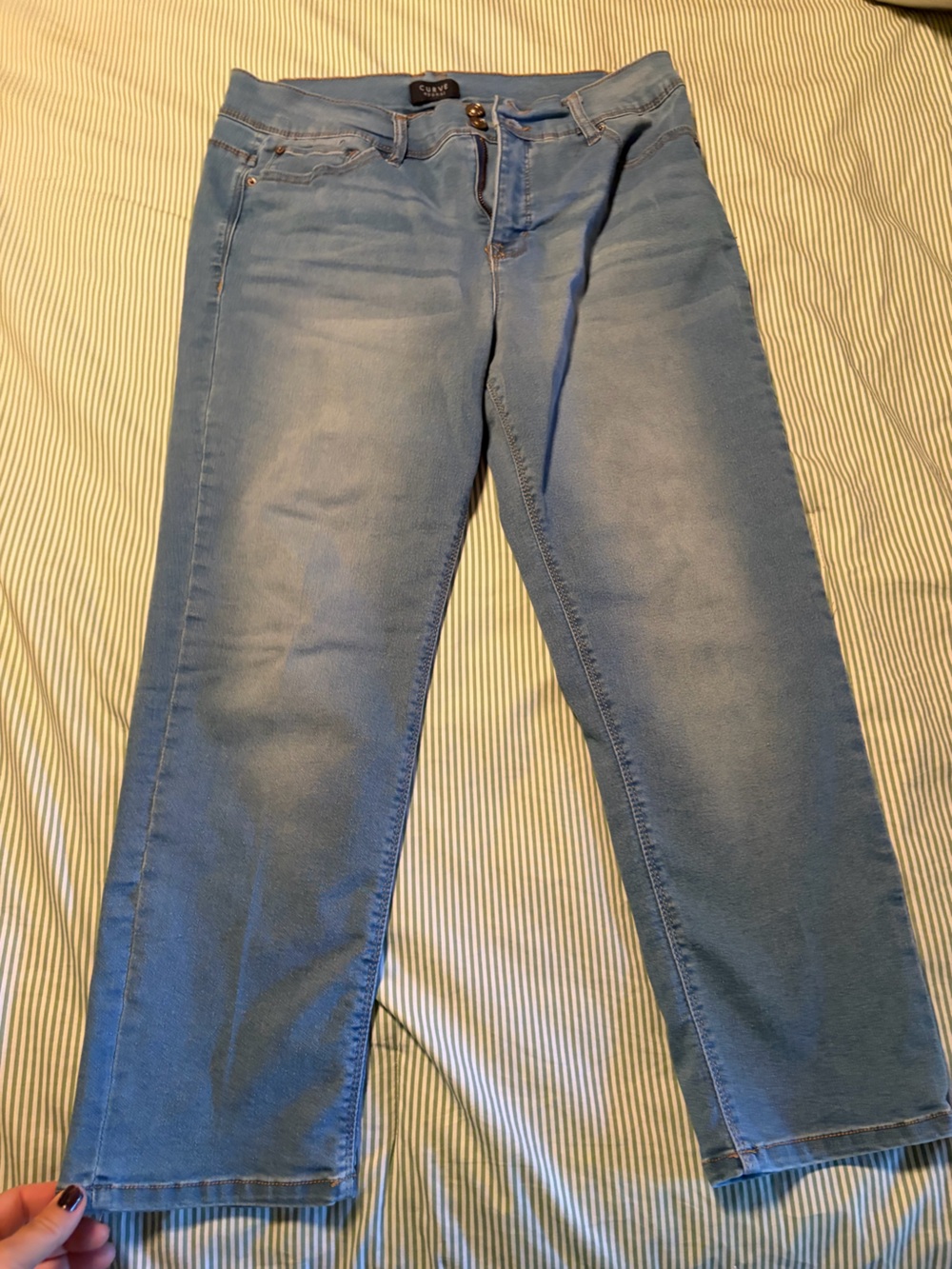 Light Blue Skinny Jeans for Women — Slim Fit